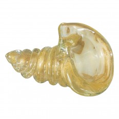 Gold Murano glass shell sculpture
